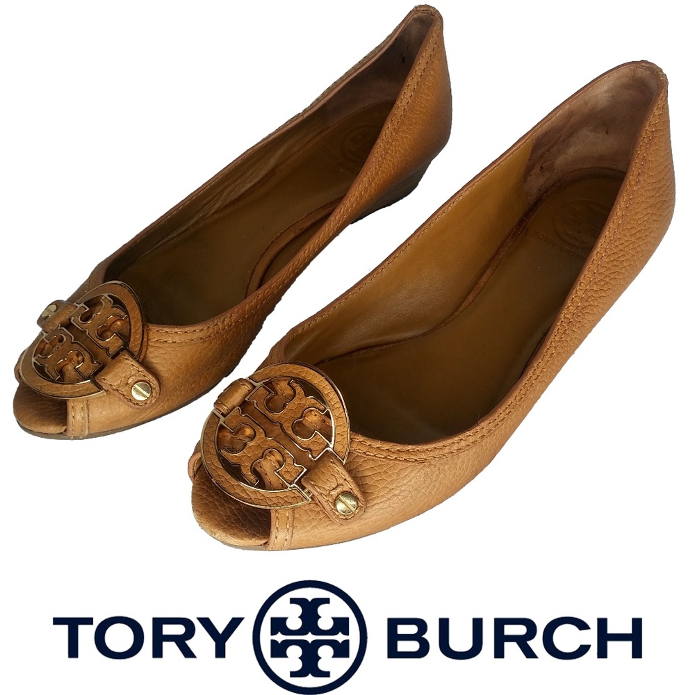 Tory Burch Tan Wedges